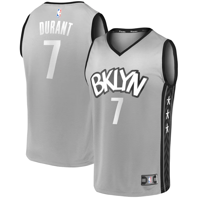 Kevin Durant Brooklyn Nets 2019 Fast Break Player Movement Jersey Association Edition White NBA - Image 3