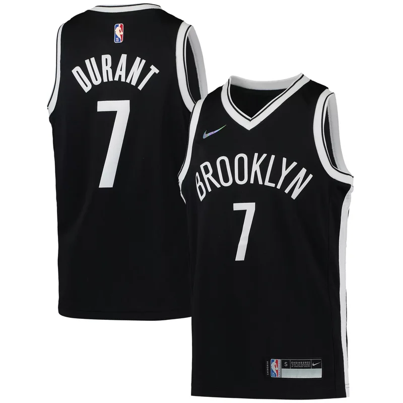 Kevin Durant Brooklyn Nets 2021/22 Diamond Jersey - Icon Edition - Black NBA