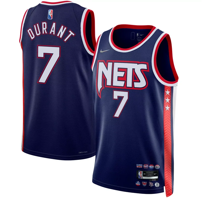 Kevin Durant Brooklyn Nets 2021/22 Jersey - City Edition - Navy NBA