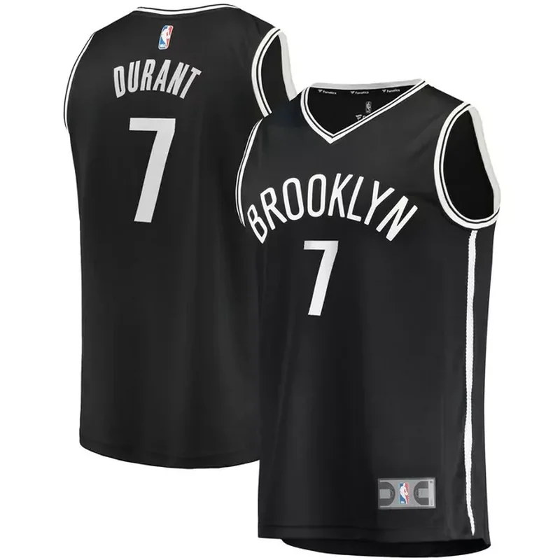 Kevin Durant Brooklyn Nets Fast Break Jersey Icon Edition Black