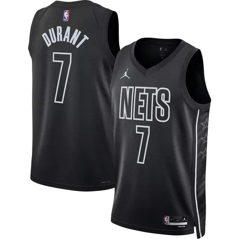 Kevin Durant Brooklyn Nets Fast Break Jersey Icon Edition Black - Image 4
