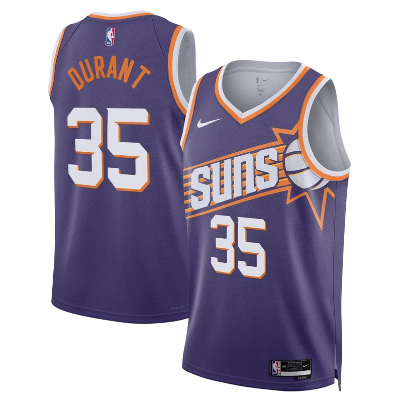 Kevin Durant kevin durant phoenix suns purple jersey icon edition all stitched