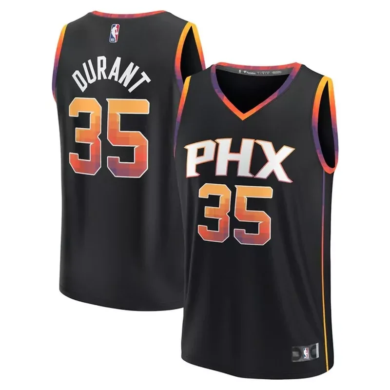 Kevin Durant Phoenix Suns Fast Break Jersey Statement Edition Black