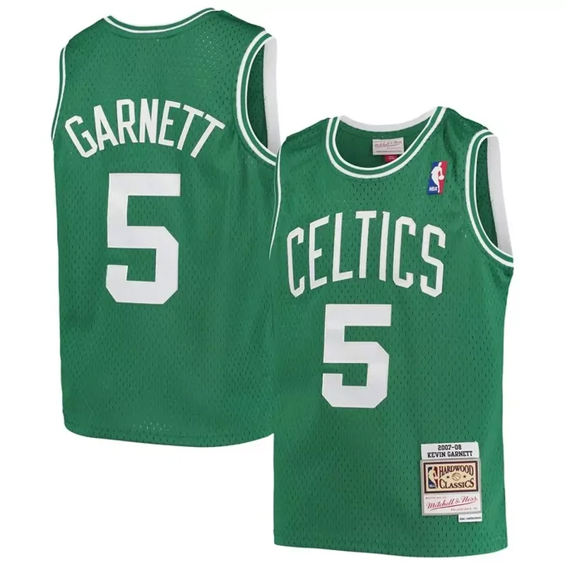 Larry Bird Boston Celtics 75th Anniversary 1985/86 Classics Jersey Gold - Image 4