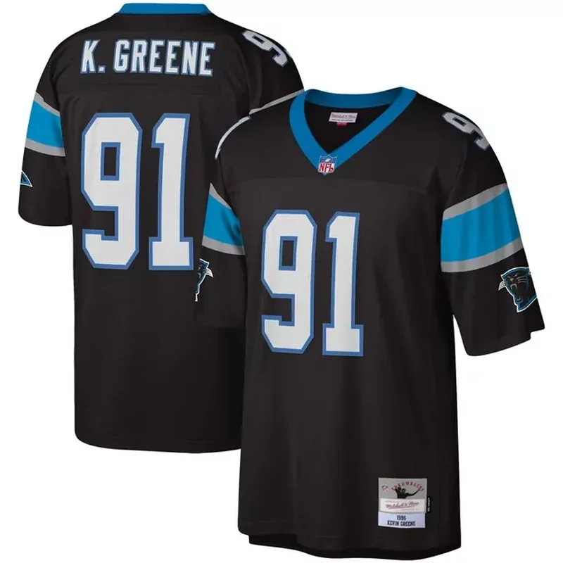 Nick Thurman Carolina Panthers Team Game Jersey Black - Image 5