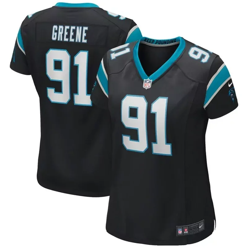 Kevin Greene Carolina Panthers Womens Game Retired Player Jersey Black