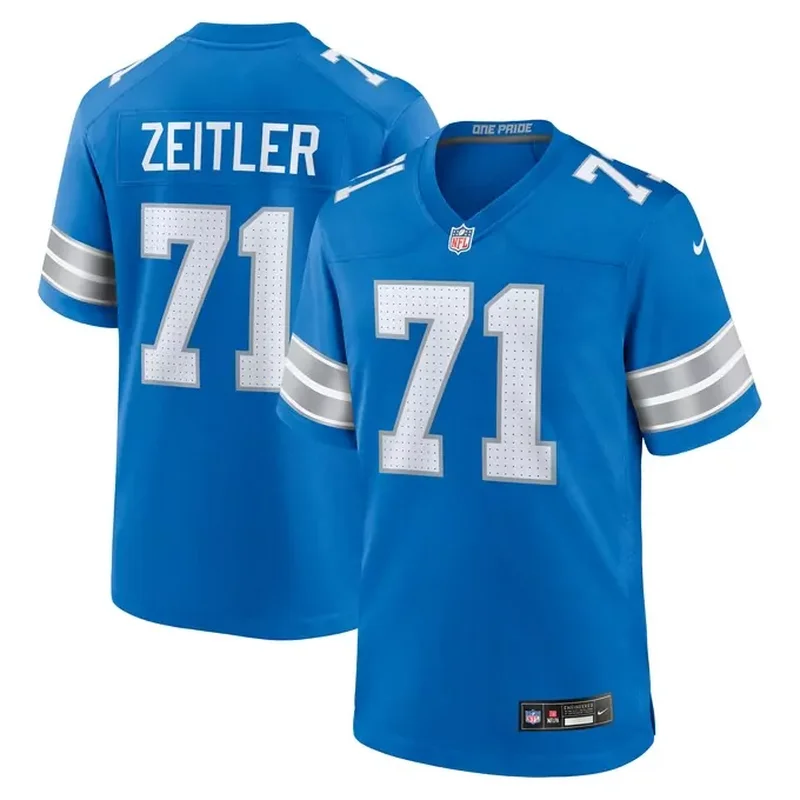 Kevin Zeitler Detroit Lions Game Jersey Blue