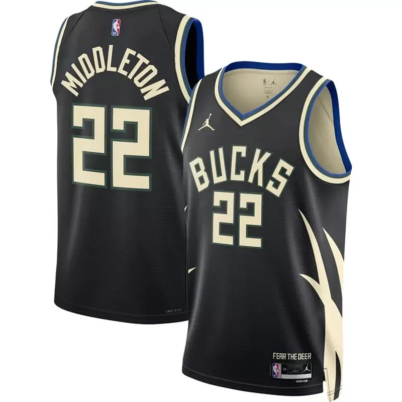 Milwaukee Bucks Fast Break Custom Jersey Hunter Green Icon Edition - Image 5
