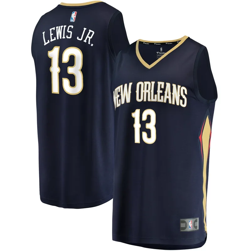 Kira Lewis Jr. New Orleans Pelicans 2020 NBA Draft First Round Pick Fast Break Jersey Navy