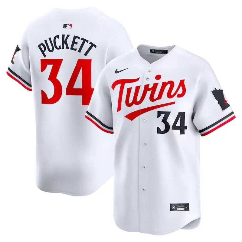 Kirby Puckett Kirby Puckett Minnesota Twins 2024 Home Patch White Vapor Jersey
