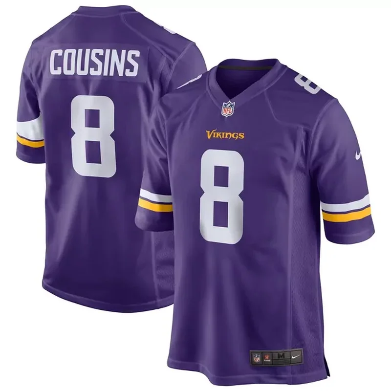 Kirk Cousins Minnesota Vikings Game Jersey Purple