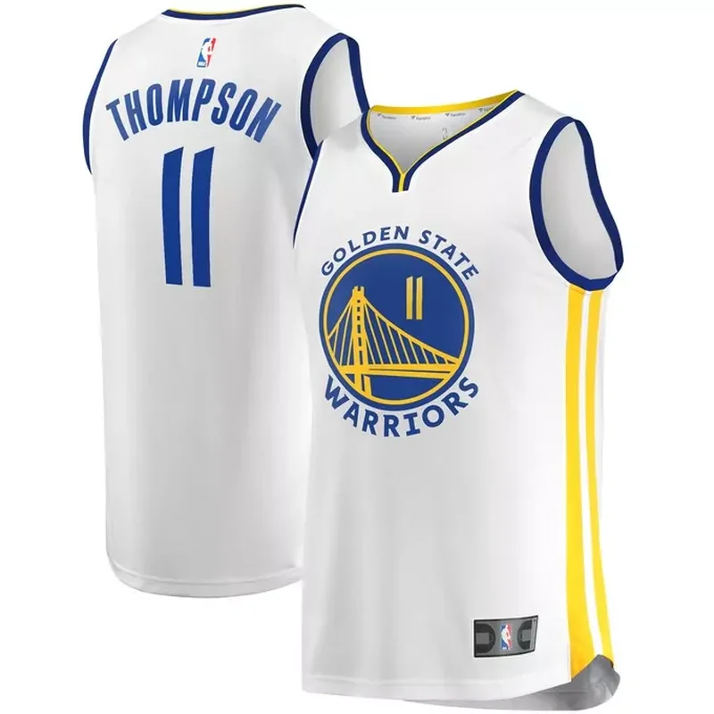 Klay Thompson Golden State Warriors Fast Break Player Jersey White Association Edition