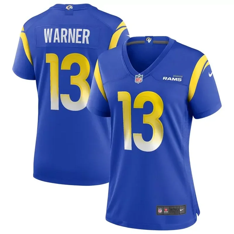 Number 1 Dad Los Angeles Rams Game Jersey Royal - Image 3