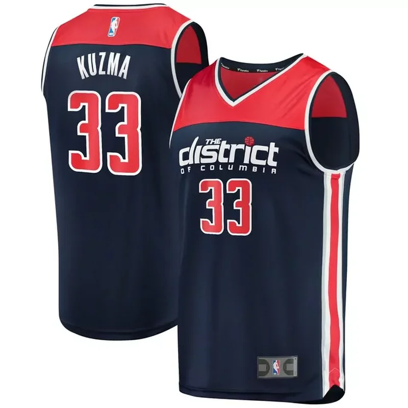 Kyle Kuzma Washington Wizards Jersey Icon Edition Red - Image 5