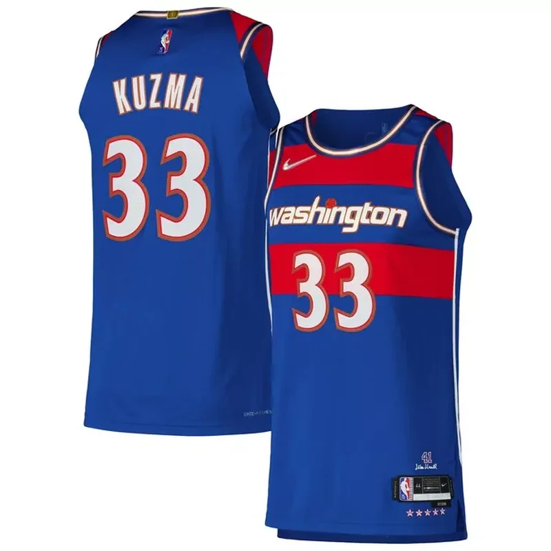 Kyle Kuzma Washington Wizards Player Jersey City Edition Royal