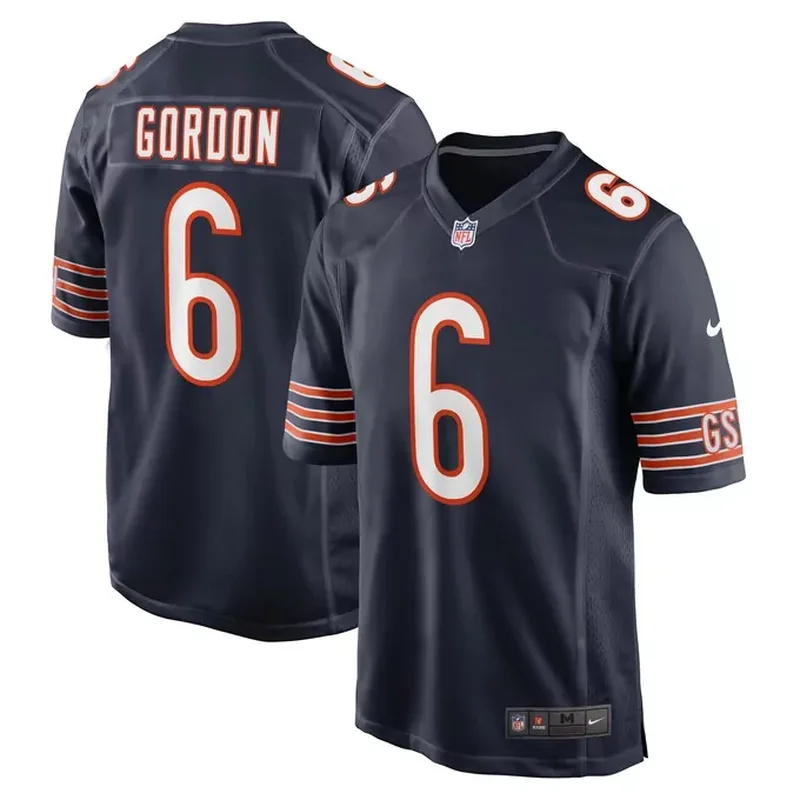 Kyler Gordon Chicago Bears Game Player Jersey Navy