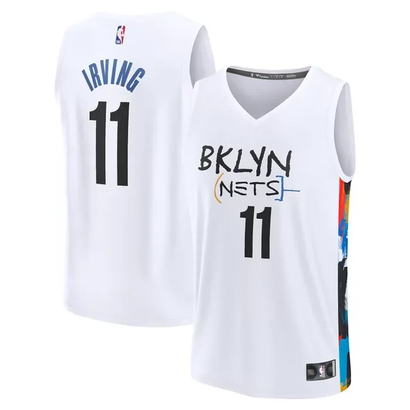 Kyrie Irving Brooklyn Nets Fastbreak Jersey City Edition White