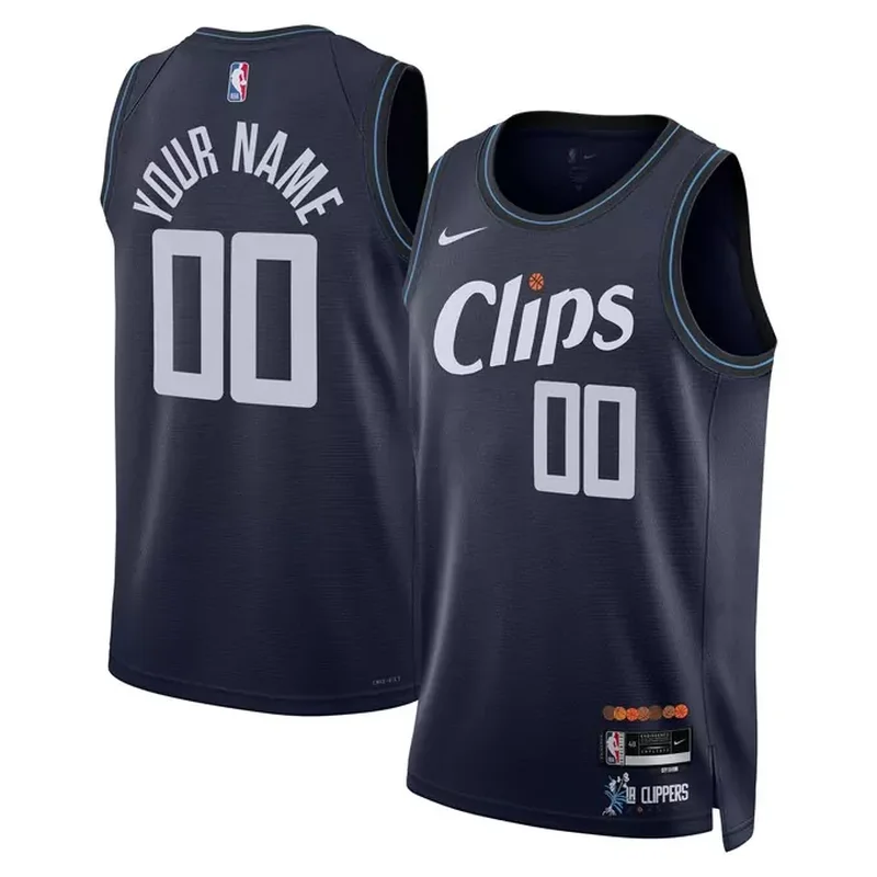 Kawhi Leonard LA Clippers Jordan Brand Infant 2020/21 Jersey Statement Edition Black - Image 2