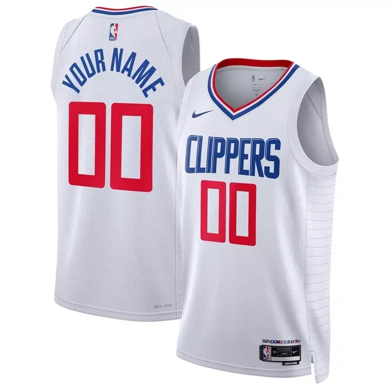 Kawhi Leonard LA Clippers Fast Break Player Jersey White Association Edition - Image 5
