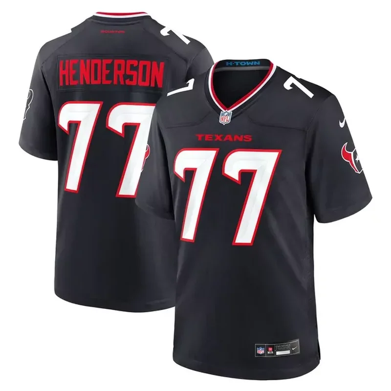 Number 1 Bride Houston Texans Womens Game Jersey Navy - Image 2