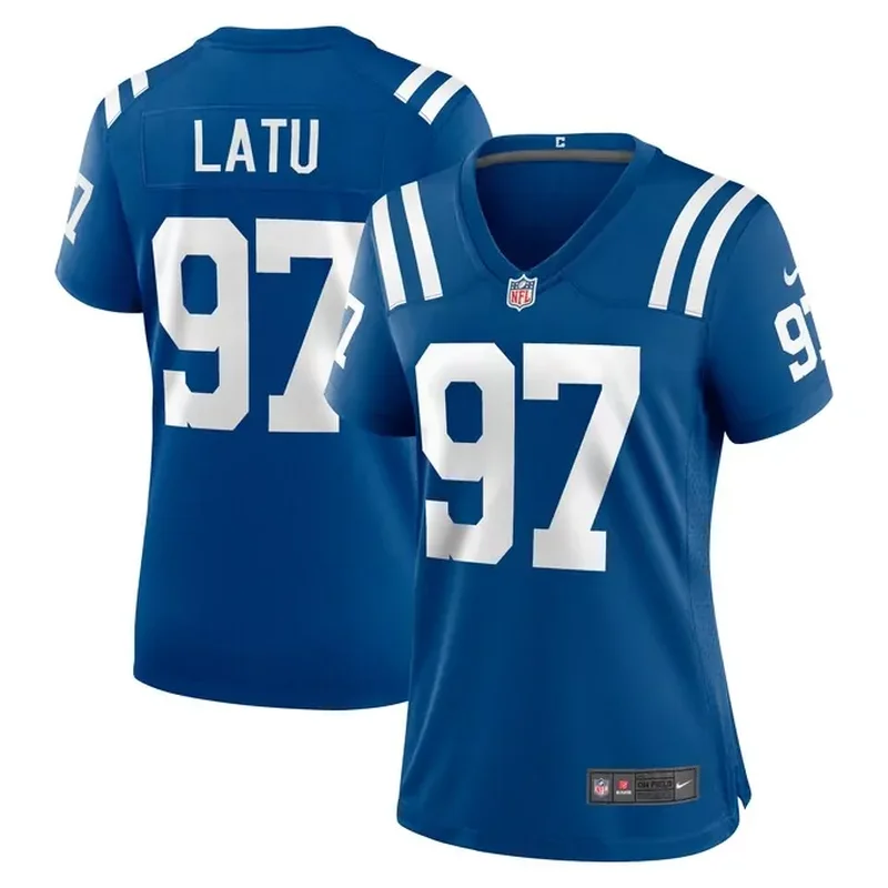 Laiatu Latu Indianapolis Colts Womens Game Jersey Royal