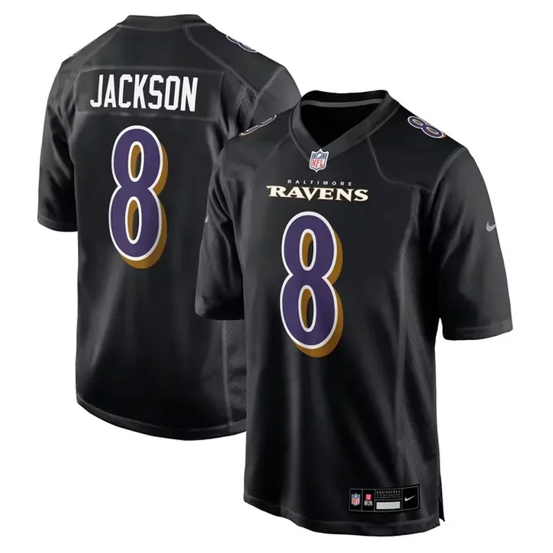 Lamar Jackson Baltimore Ravens Fashion Game Jersey Black