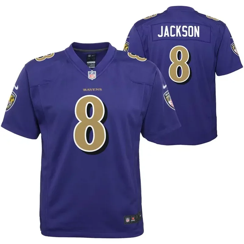 Lamar Jackson Baltimore Ravens Game Jersey Purple