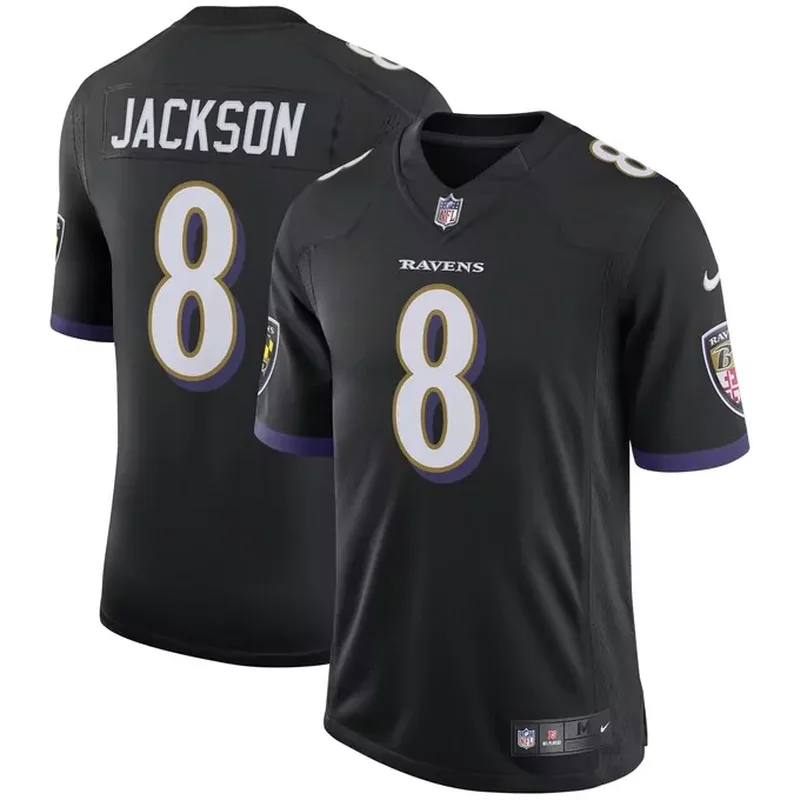 Lamar Jackson Baltimore Ravens Speed Machine Jersey Black