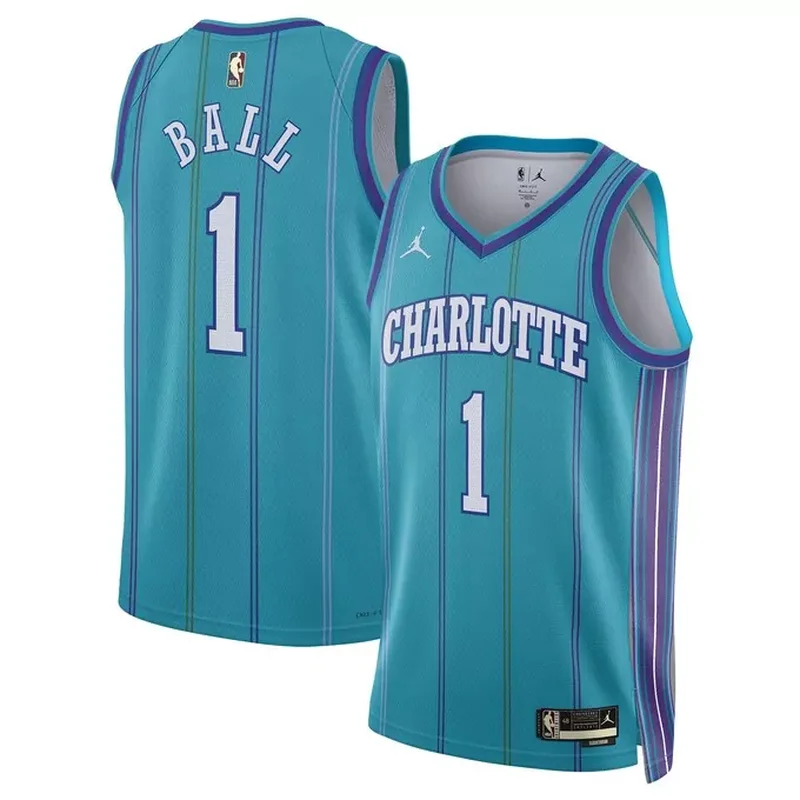 LaMelo Ball Charlotte Hornets Jordan Brand Unisex 2023/24 Jersey Classic Edition Teal