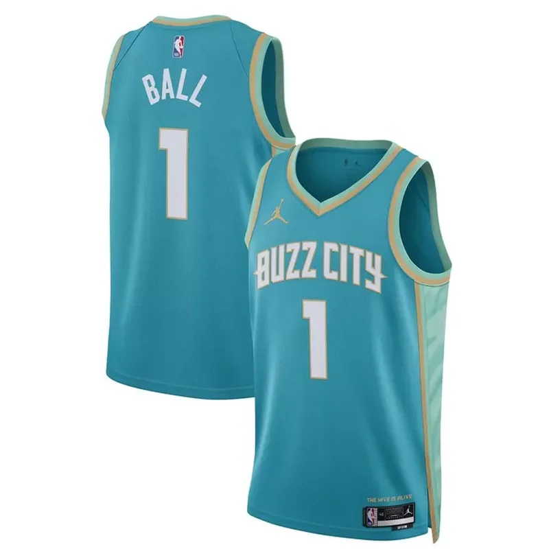 LaMelo Ball Charlotte Hornets Jordan Brand Unisex Jersey Statement Edition Purple - Image 5