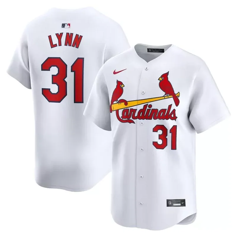 St Louis Cardinals Stitches Button-Down Jersey Red - Image 4