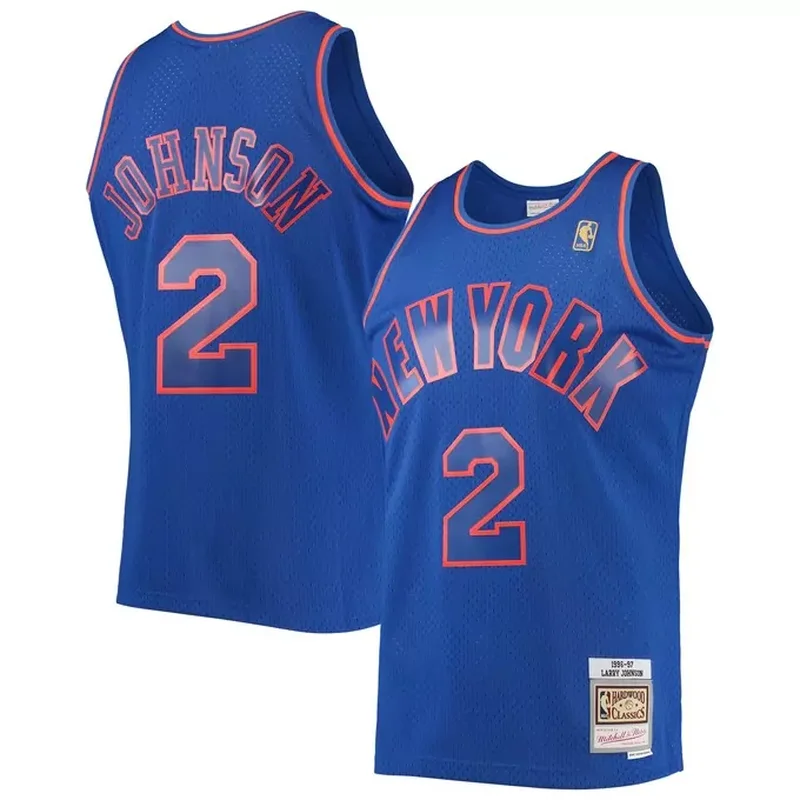New York Knicks NBA & KidSuper Studios by Unisex Hometown Jersey White - Image 3