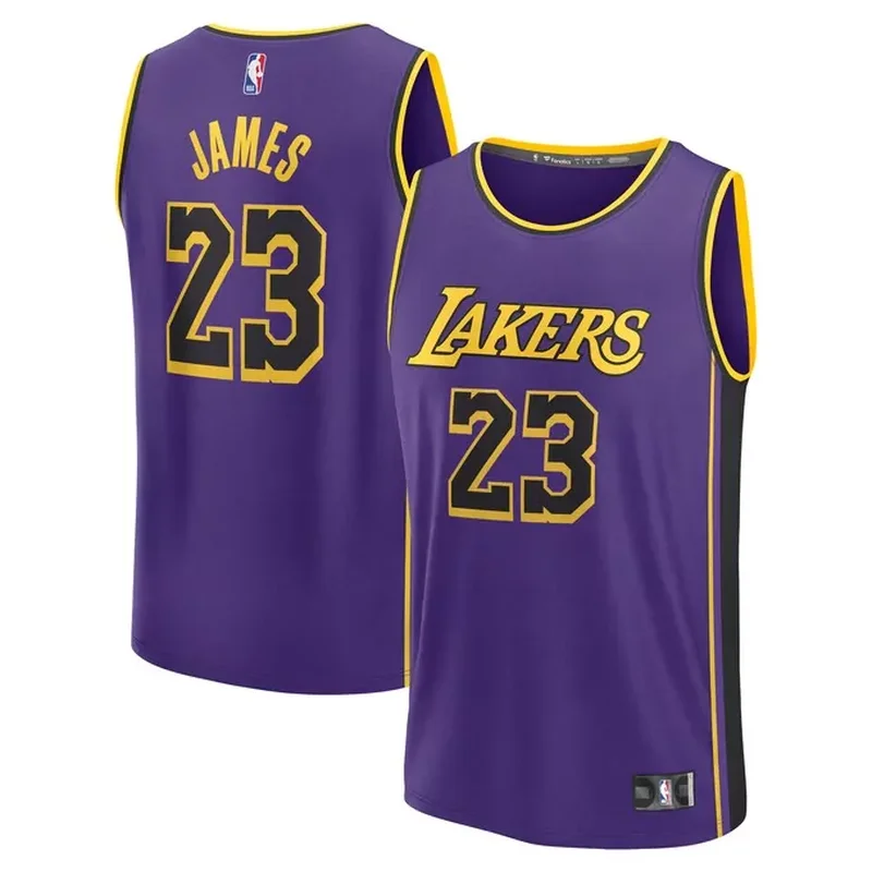 LeBron James Los Angeles Lakers Fast Break Player Jersey Statement Edition Purple