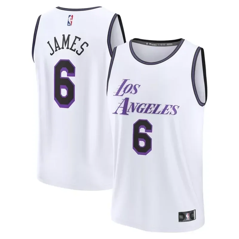 LeBron James Los Angeles Lakers Fastbreak Jersey City Edition White