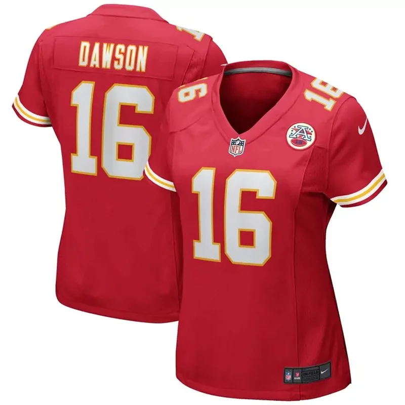 Len Dawson Kansas City Chiefs Womens Game Retired Player Jersey Red
