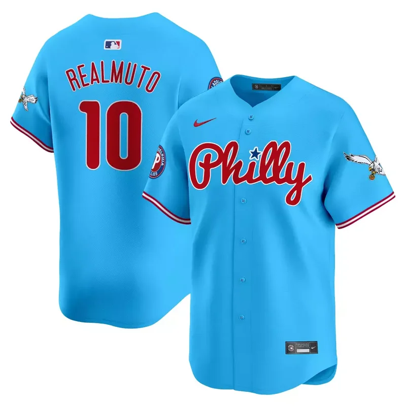 Light Blue J T Realmuto Phillies Eagles Vapor Premier Limited Jersey All Stitched