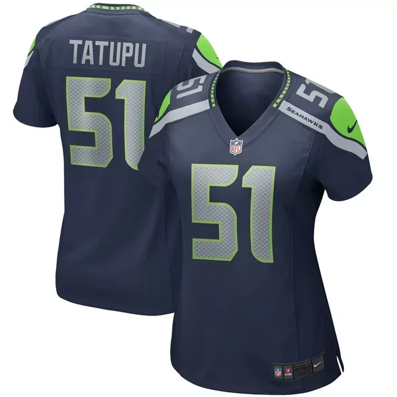 Lofa Tatupu Seattle Seahawks Womens Game Retired Player Jersey College Navy