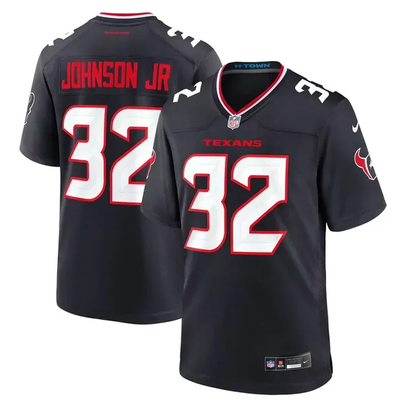 JJ Taylor Houston Texans Womens Team Game Jersey Navy - Image 4