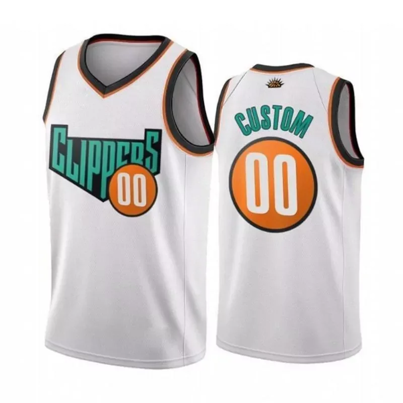 Los Angeles Clippers Patrick Beverley #21 NBA 1993 Throwback Turquoise Jersey - Image 3