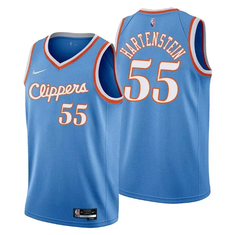 Los Angeles Clippers Marcus Morris Sr. 8 NBA Basketball Team City Blue Jersey Clippers Fans - Image 2