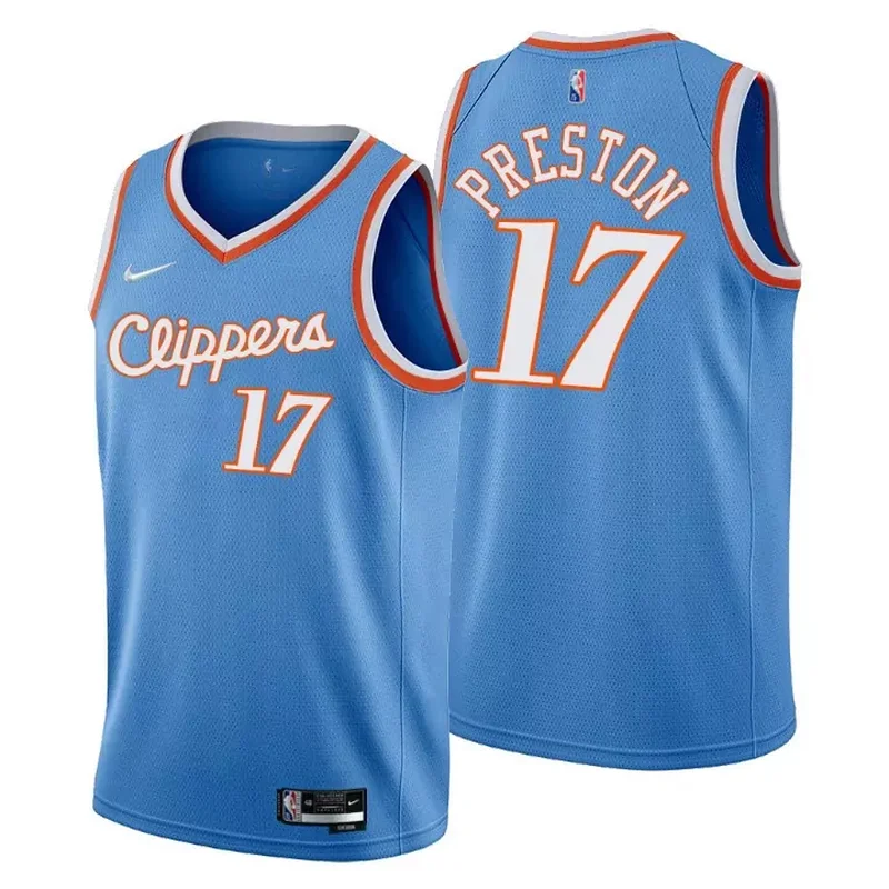 Los Angeles Clippers Kawhi Leonard 2 NBA Basketball Team City Blue Jersey Clippers Fans - Image 4