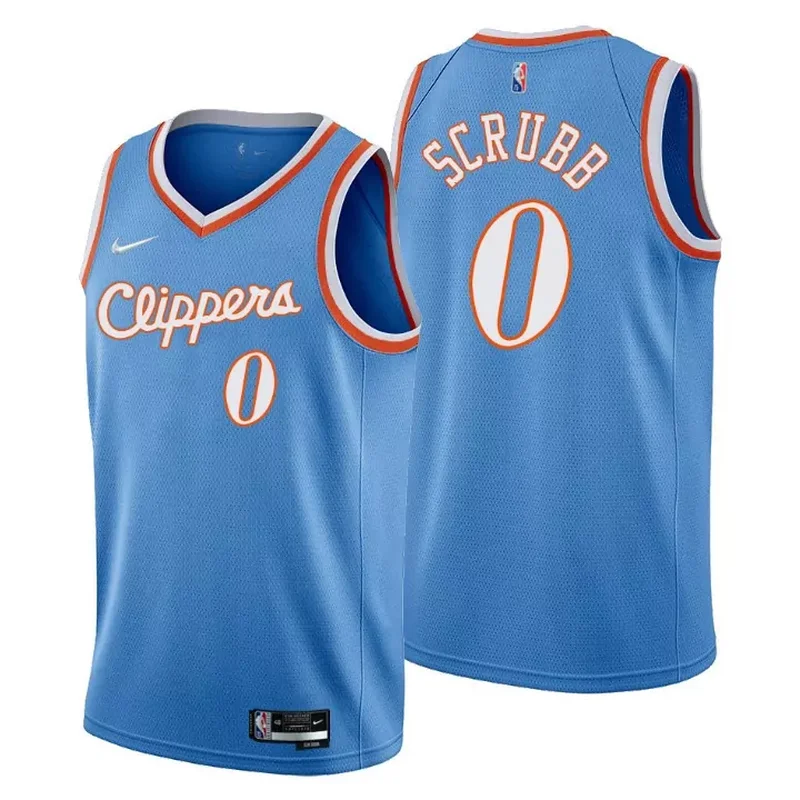 Los Angeles Clippers Patrick Beverley #21 NBA 1993 Throwback Turquoise Jersey - Image 4