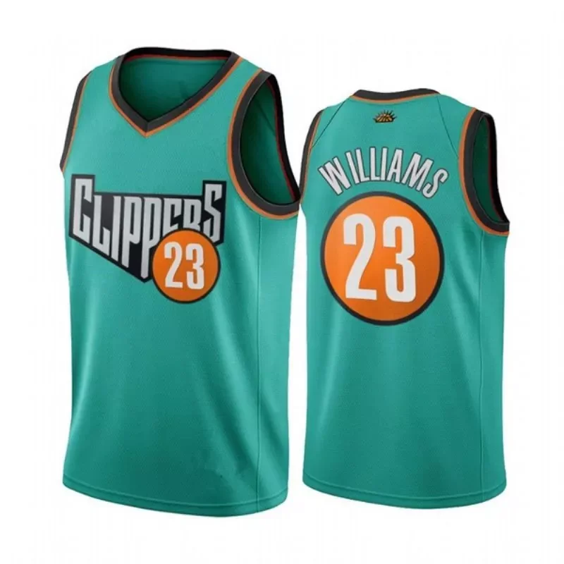 Los Angeles Clippers Paul George #13 2020 NBA New Arrival Teal Jersey - Image 5