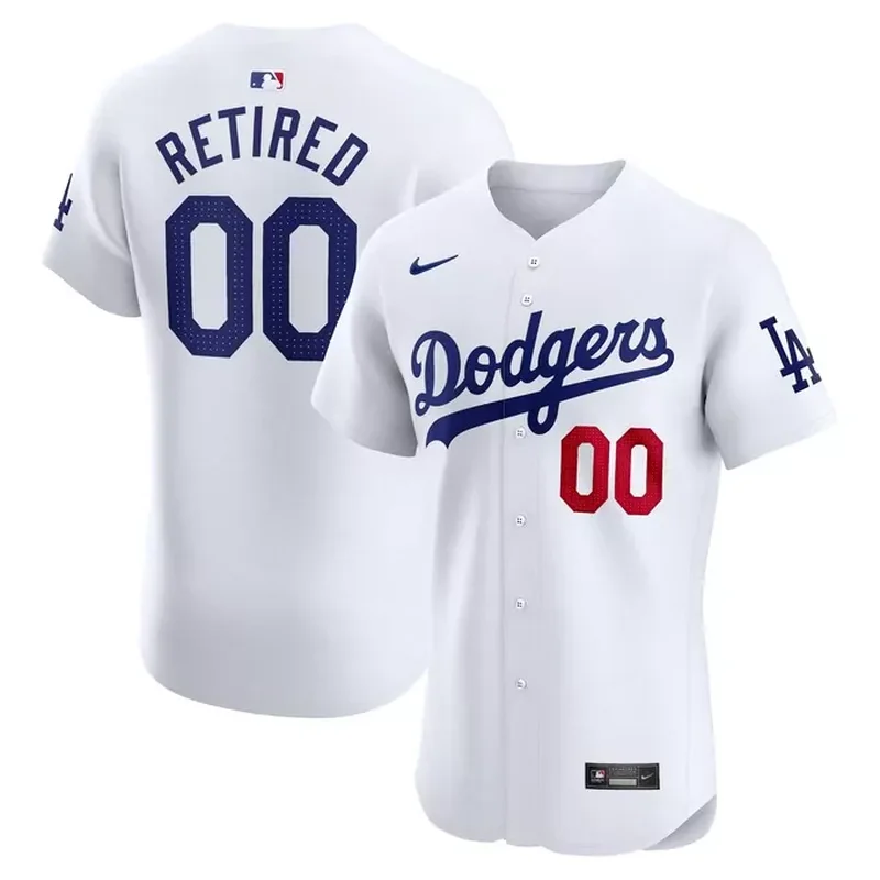 Los Angeles Dodgers Home Elite Jersey White - Image 2