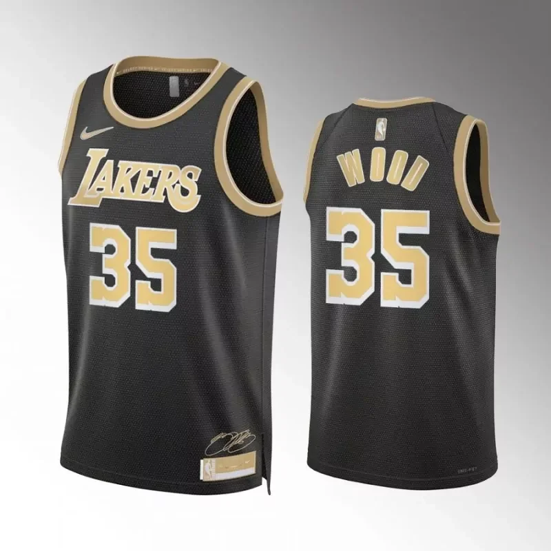 Los Angeles Lakers #21 maxwell lewis 2023 24 city edition Basketball jersey - Image 3