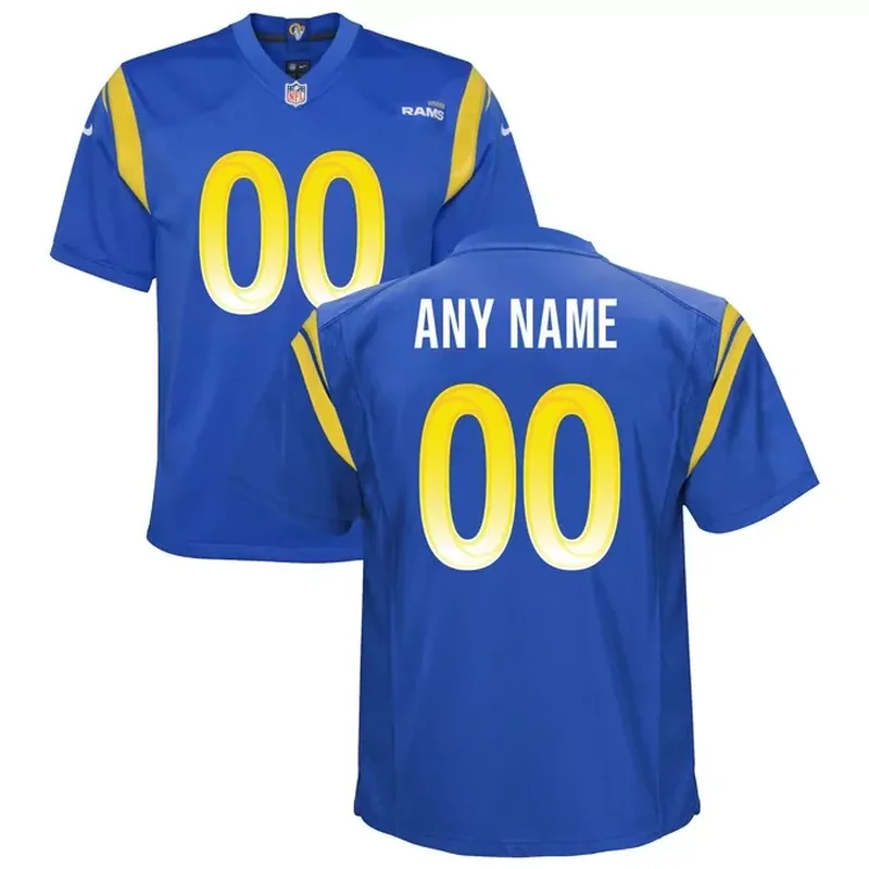 Los Angeles Rams Custom Game Jersey Royal