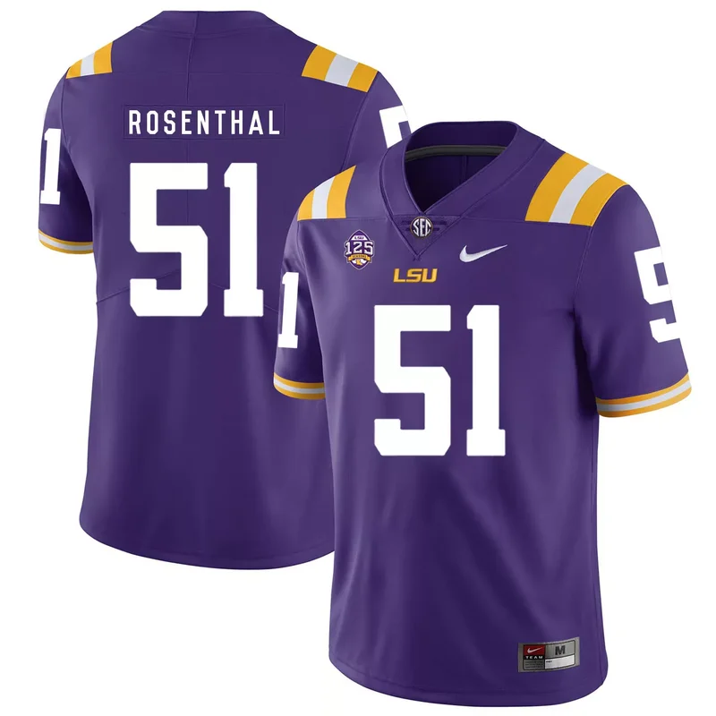 LSU Tigers 49 Barkevious Mingo Purple College Jersey - Image 5