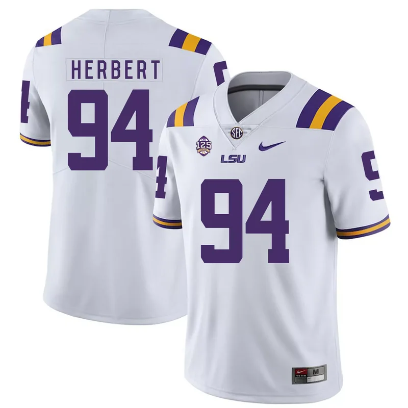 LSU Tigers 92 Neil Ferrell Jr. Purple College Jersey - Image 4