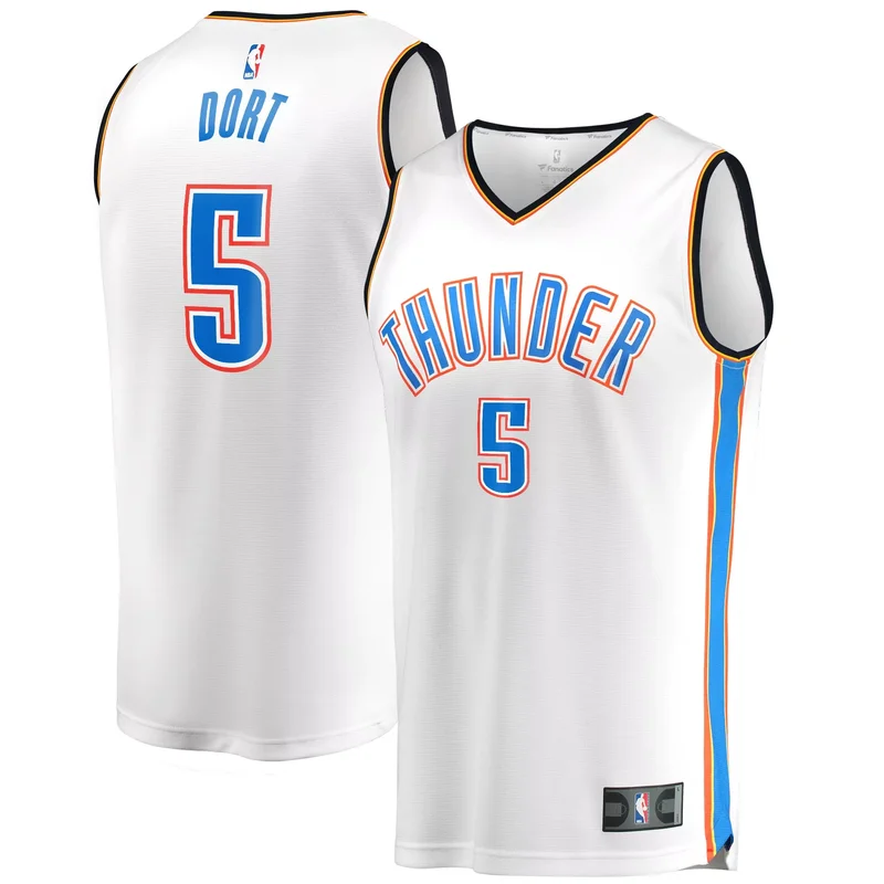 Aleksej Pokusevski Oklahoma City Thunder 2021/22 Fast Break Jersey - Icon Edition - Blue NBA - Image 2