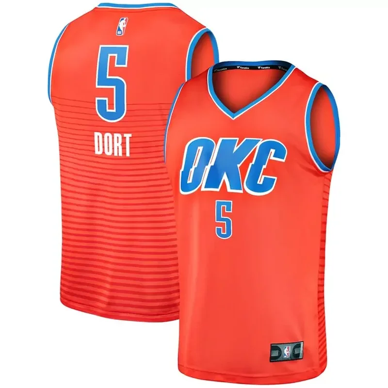 Oklahoma City Thunder Custom Jersey Icon Edition Blue - Image 3